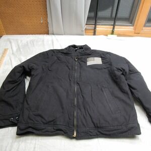 Rothco Jacket Mens Medium Blk Conceal Carry Rugged Canvas Quilted Insulated